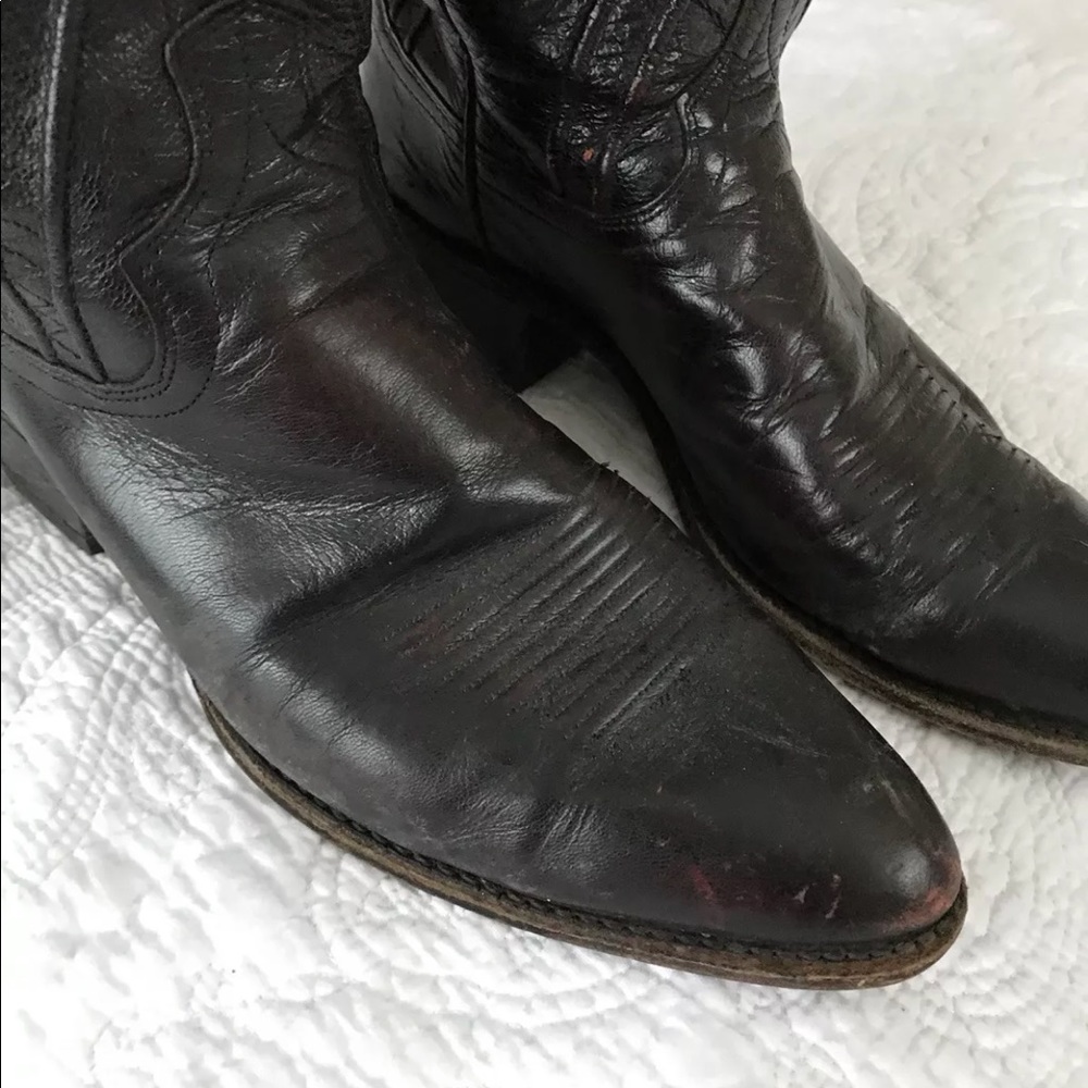 Dan Post Distressed Leather Cowboy boots size 10 - Picture 7 of 8